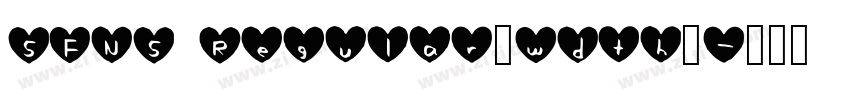 SFNS Regular_wdth_字体转换